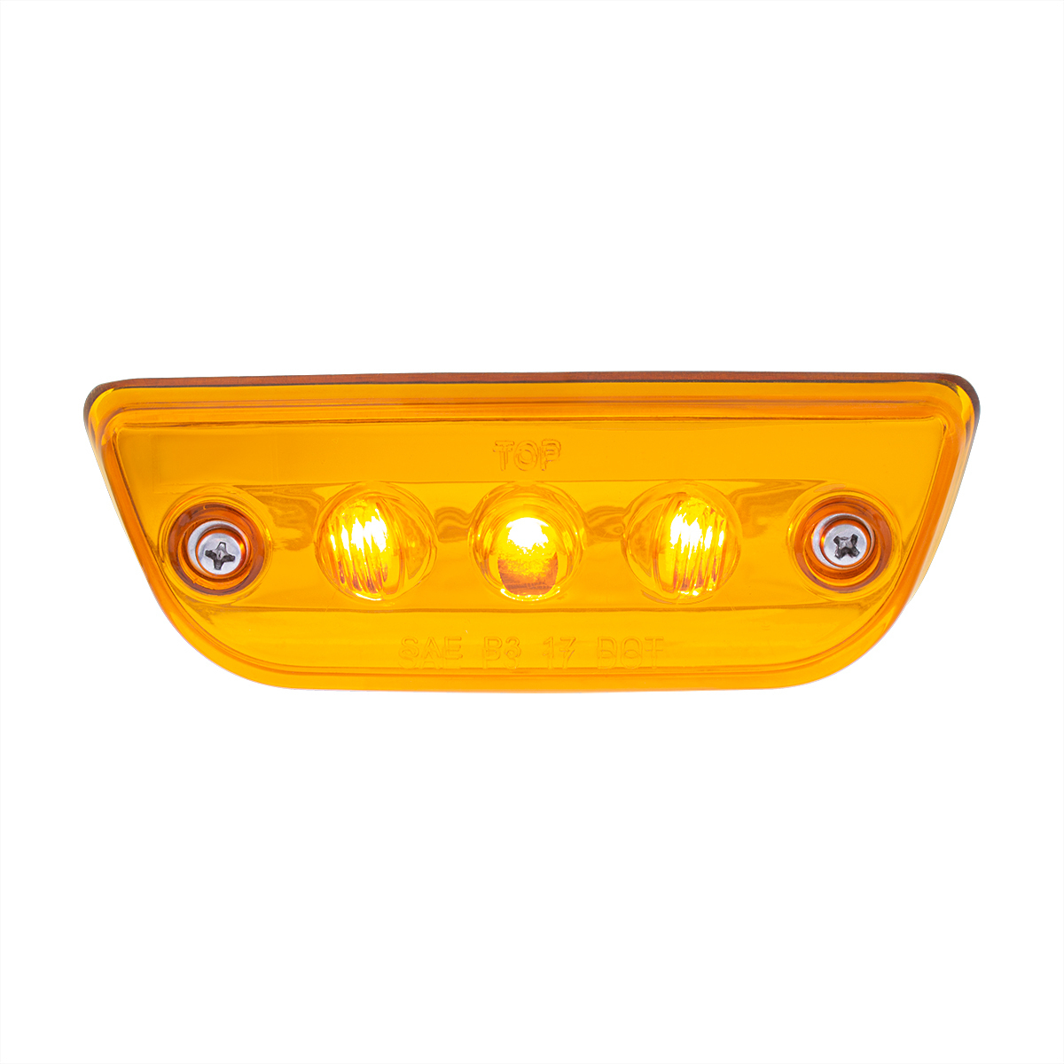 3 LED Cab Light For 2013-2021 Peterbilt 579 & Kenworth T680/T770/T880 -Amber LED/Lens - Thumbnail 9