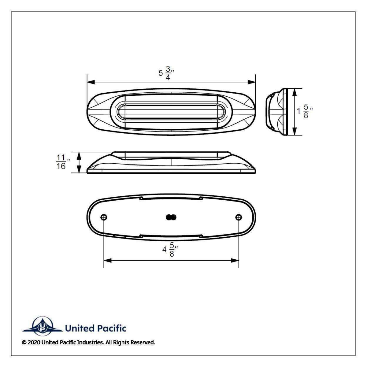 4 LED LIGHTTRACK Light (Clearance/Marker) - Amber LED/Amber Lens - Thumbnail 8