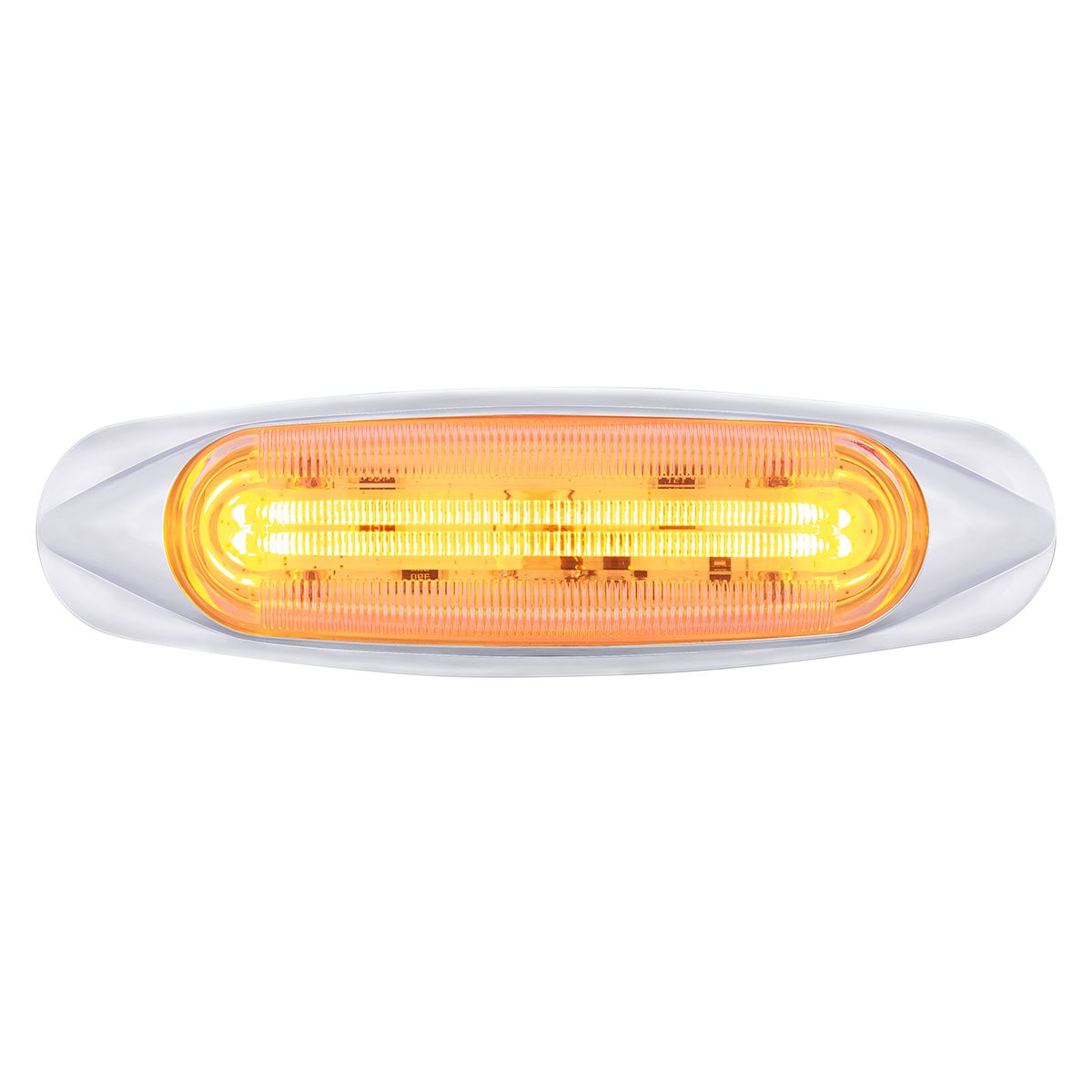 4 LED LIGHTTRACK Light (Clearance/Marker) - Amber LED/Clear Lens