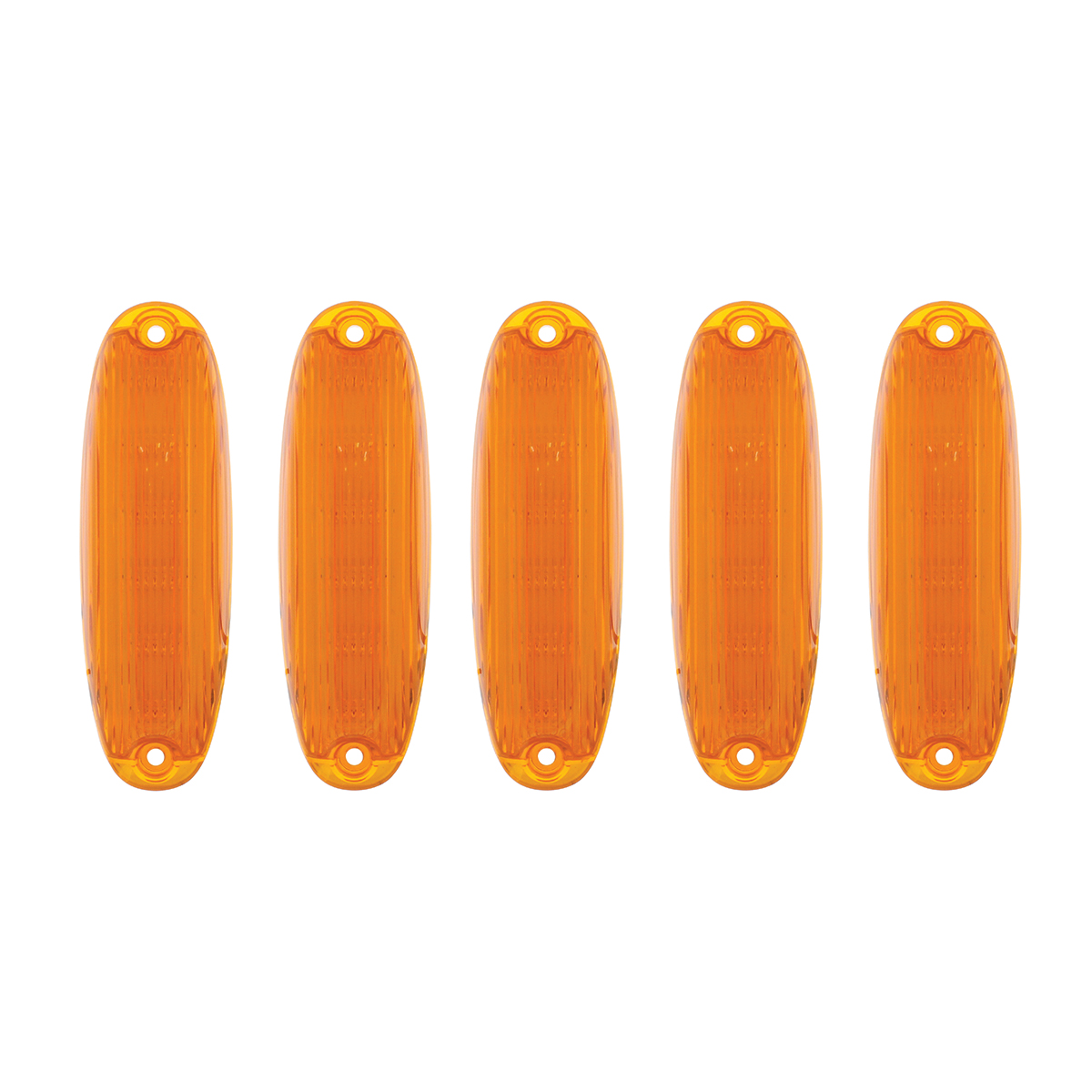 6 Amber LED Cab Lights For 2008-2017 Freightliner Cascadia - Amber Lens (5-Pack) - Thumbnail 2