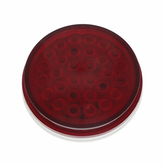30 LED 4" Round Light (Stop, Turn & Tail) - Red LED/Red Lens - Thumbnail 3
