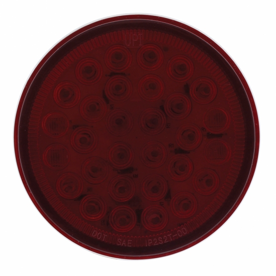 30 LED 4" Round Light (Stop, Turn & Tail) - Red LED/Red Lens (Bulk) - Thumbnail 2