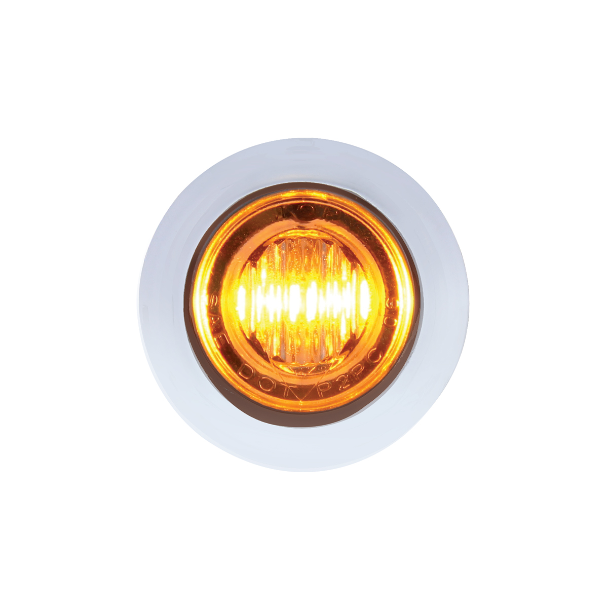 3 LED 3/4" Mini Double Fury Light (Clearance/Marker) - Amber LED/White LED - Thumbnail 2