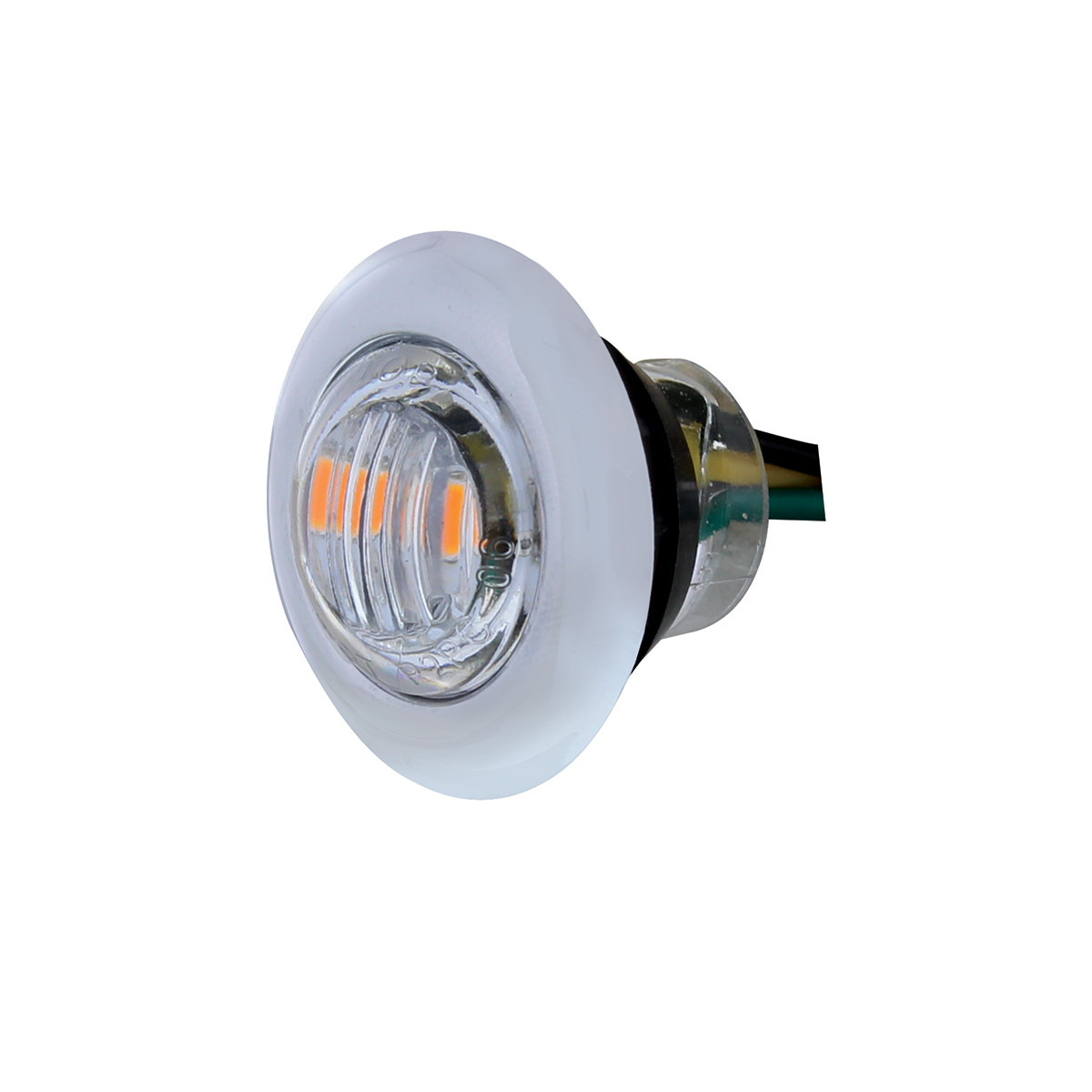 3 LED 3/4" Mini Double Fury Light (Clearance/Marker) - Amber LED/White LED - Thumbnail 5