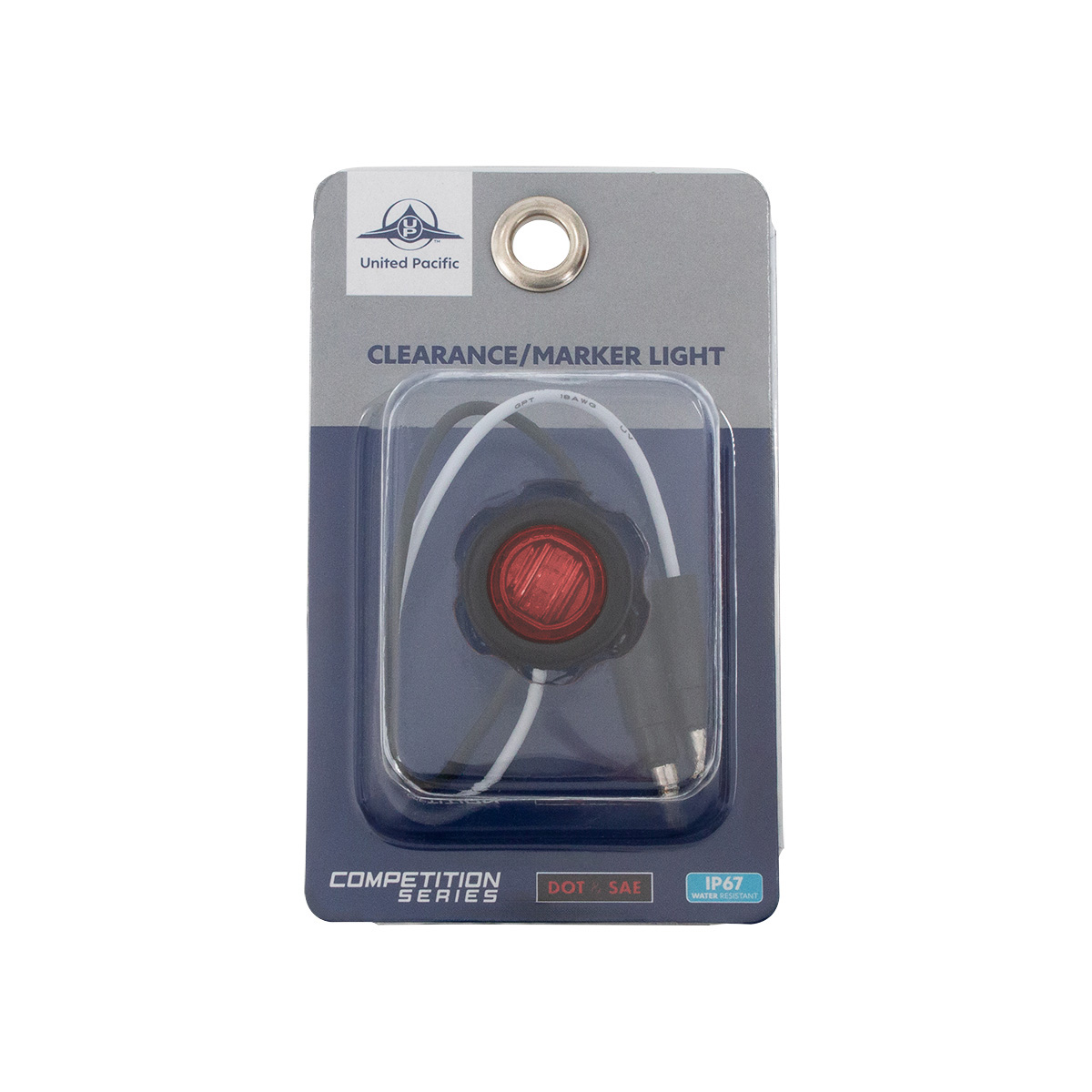 Single SMD LED 3/4" Mini Light (Clearance/Marker) With Rubber Grommet - Red LED/Red Lens - Thumbnail 5