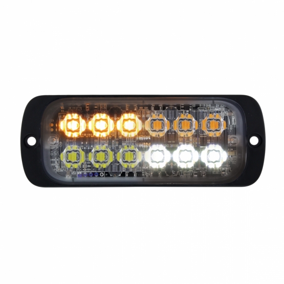 12 High Power LED Super Thin Warning Light - Amber LED & White LED (Bulk) - Thumbnail 4