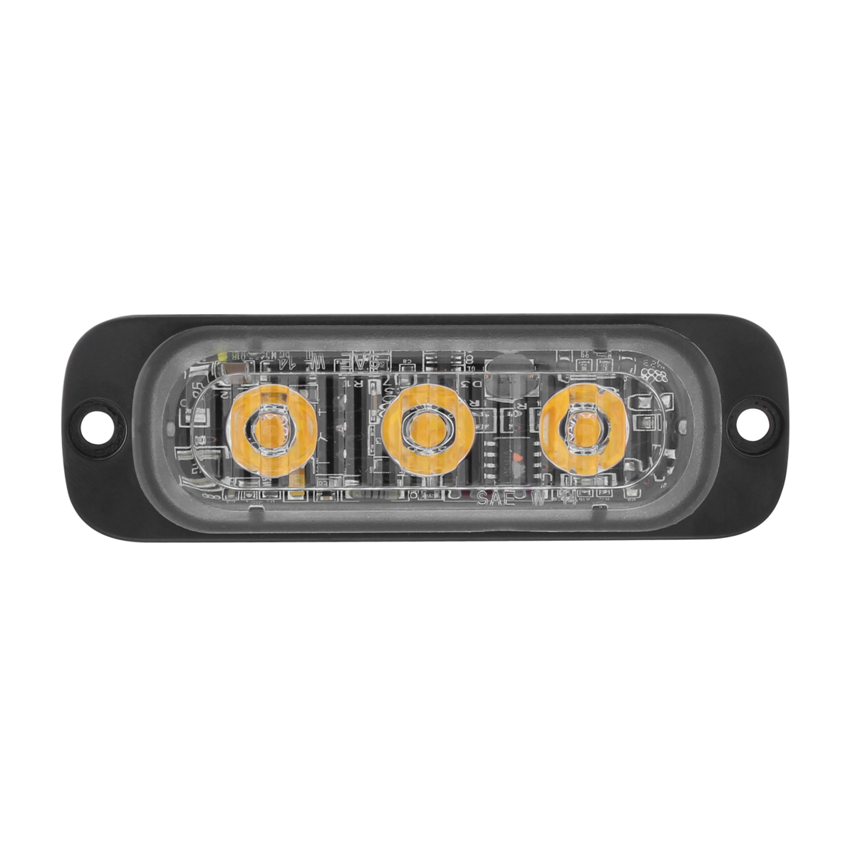 3 High Power LED Super Thin Warning Light - Amber LED (Bulk)