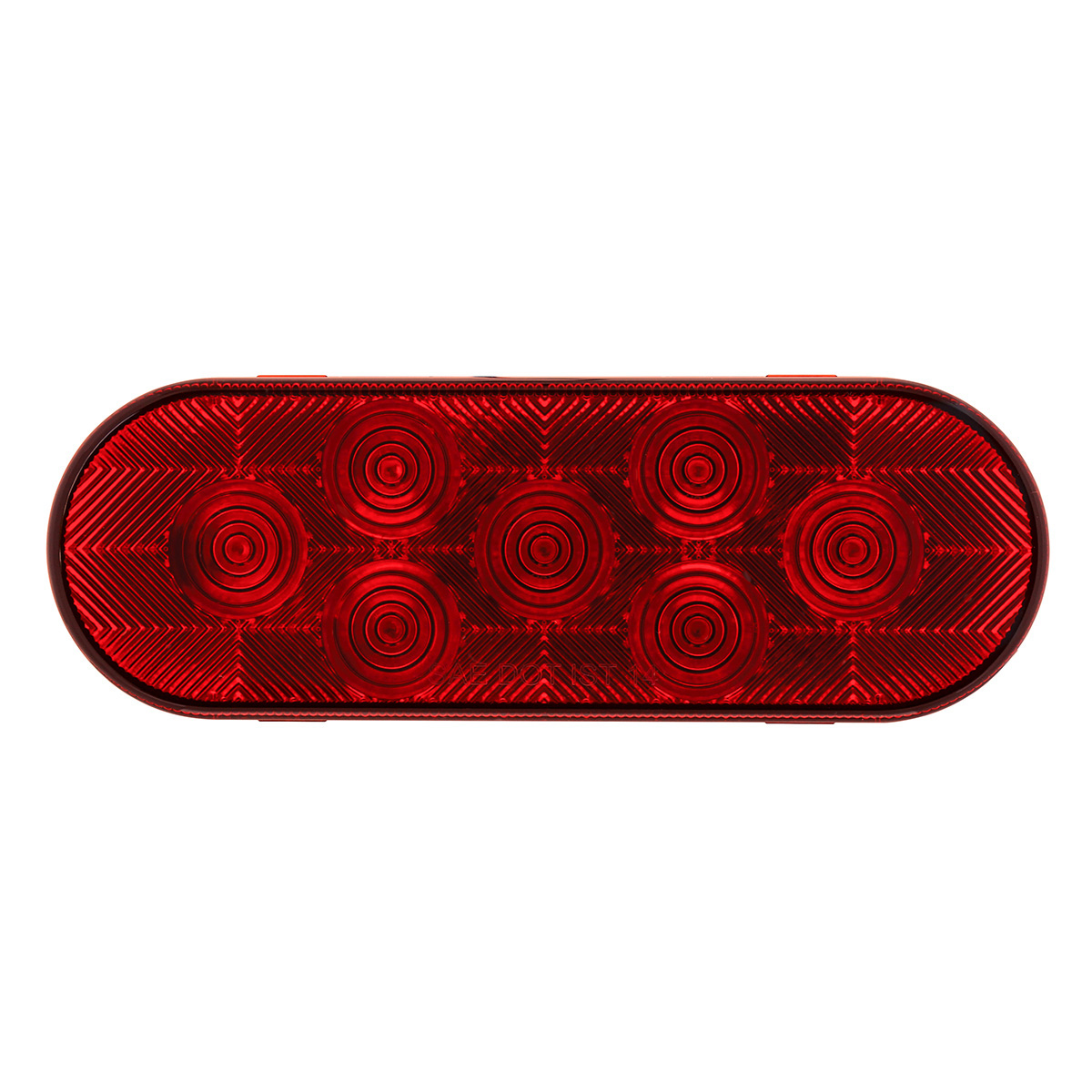 7 LED Oval Light (Stop, Turn & Tail) - Red LED/Red Lens (Bulk) - Thumbnail 2