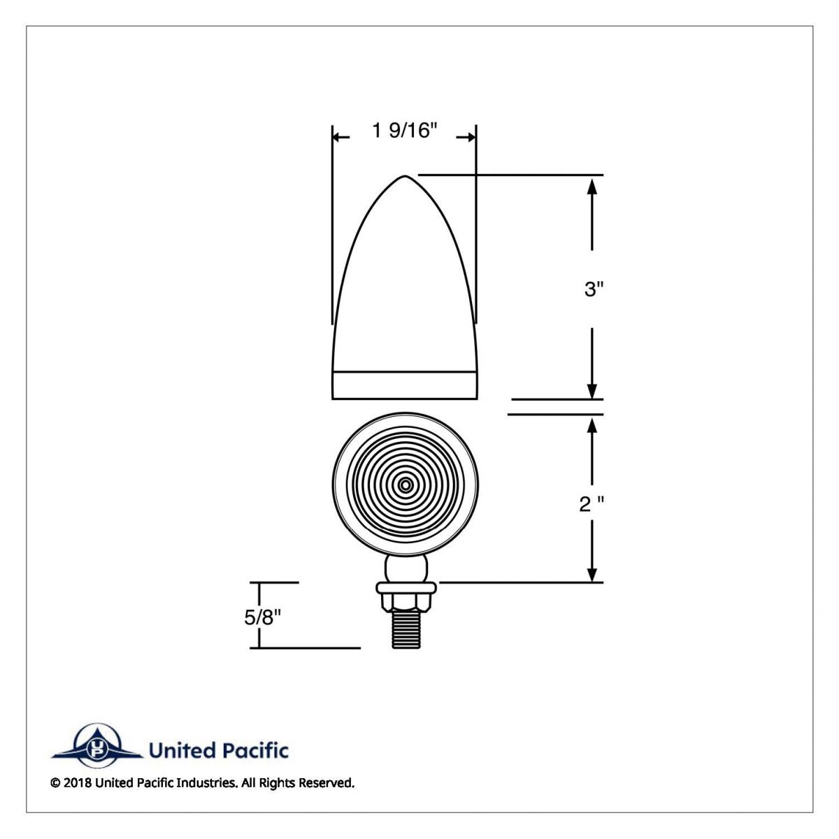9 LED Dual Function Mini Bullet Light - Amber LED/ Amber Lens - Thumbnail 4