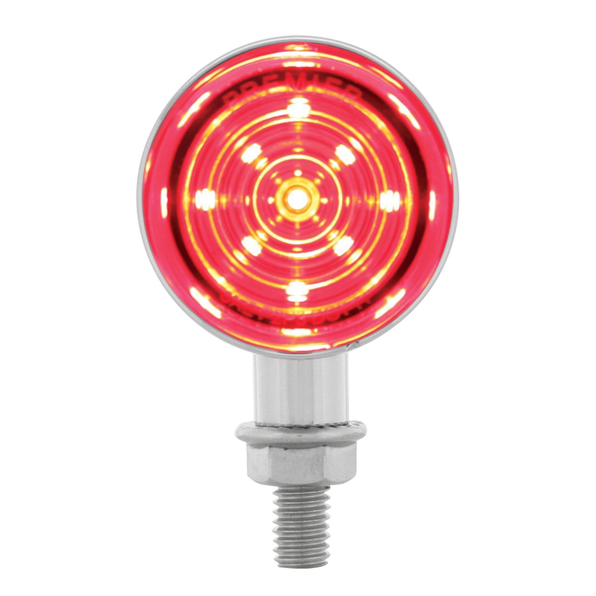 9 LED Dual Function Mini Bullet Light - Red LED/Red Lens
