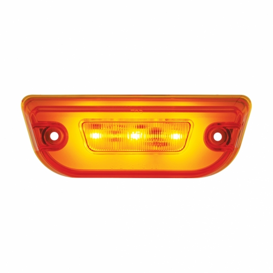 11 LED GloLight Cab Light For Peterbilt 579 & Kenworth T680/T770/T880 - Amber LED/Amber Lens