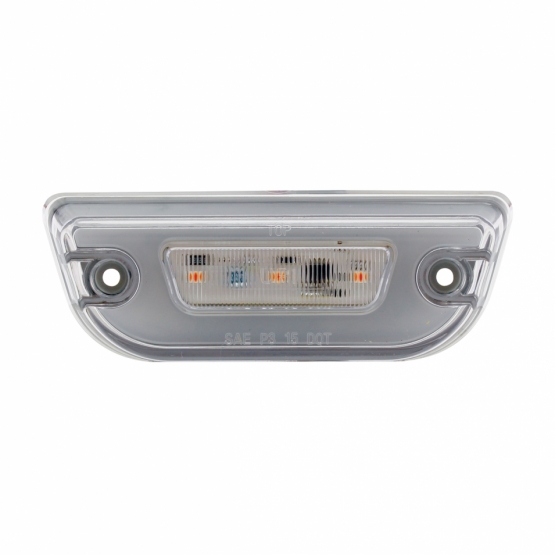 11 LED GloLight Cab Light For Peterbilt 579 & Kenworth T680/T770/T880 - Amber LED/Clear Lens - Thumbnail 2