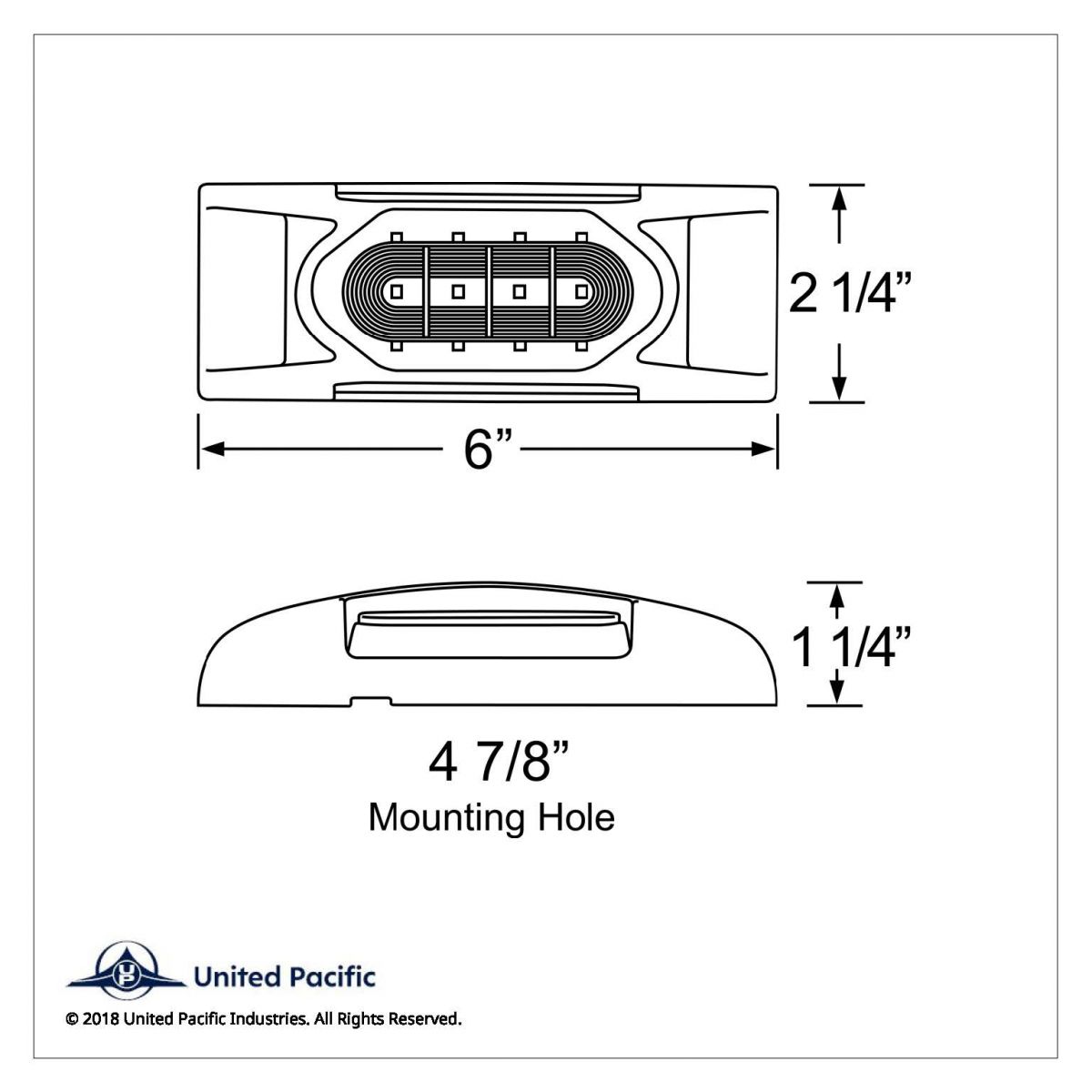 16 LED Reflector Light (Clearance/Marker) With Chrome Bezel - Red LED/Red Lens - Thumbnail 8