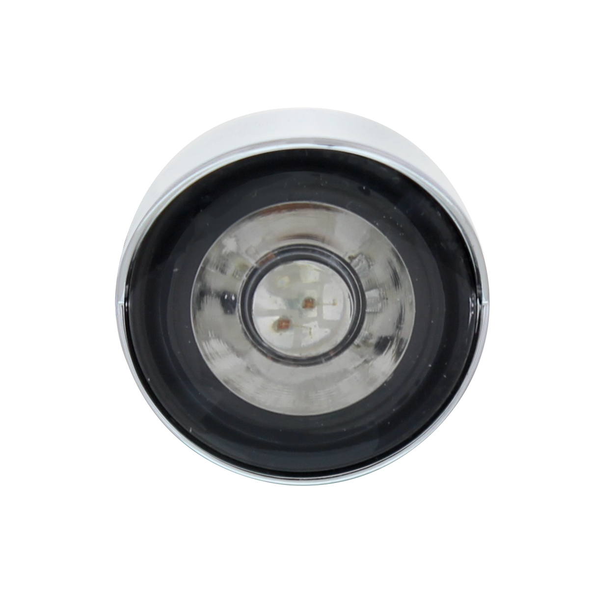 3 LED 1" Dual Function Auxiliary/Utility Light With Visor - Amber LED/Clear Lens - Thumbnail 2