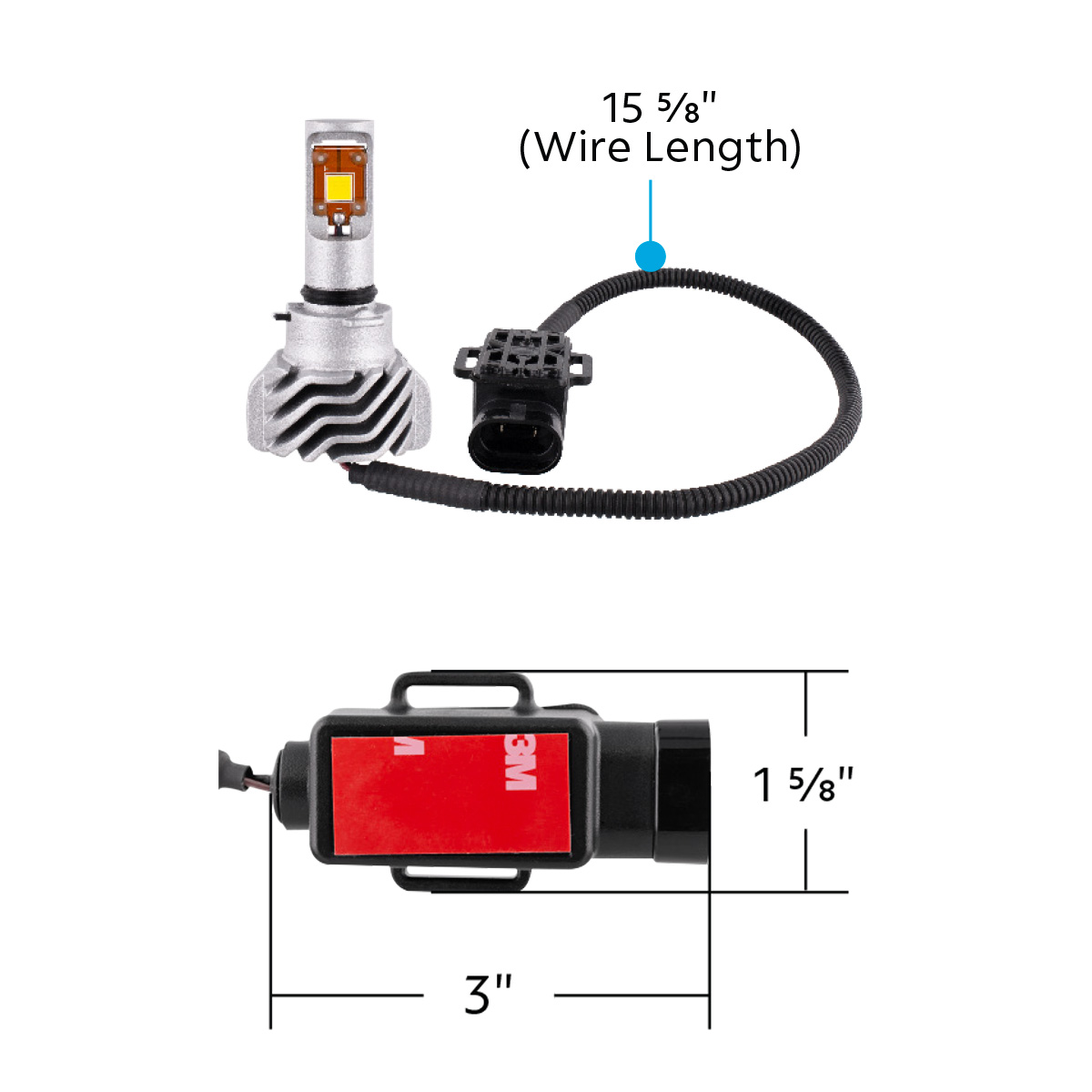 High Power LED 9006/HB4 Headlamp Bulb - Thumbnail 12