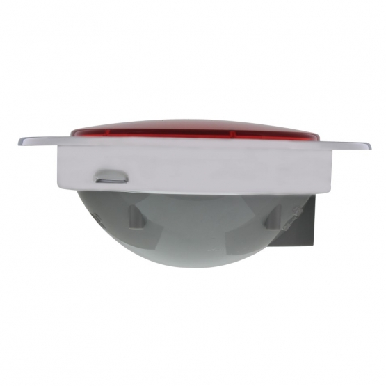 7 LED 4" Round SS Flange Light (Stop, Turn & Tail) - Red LED/Red Lens - Thumbnail 4