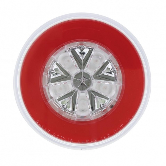 18 LED 4" Round GloLight (Stop, Turn & Tail) - Red LED/Red Lens (Bulk) - Thumbnail 3