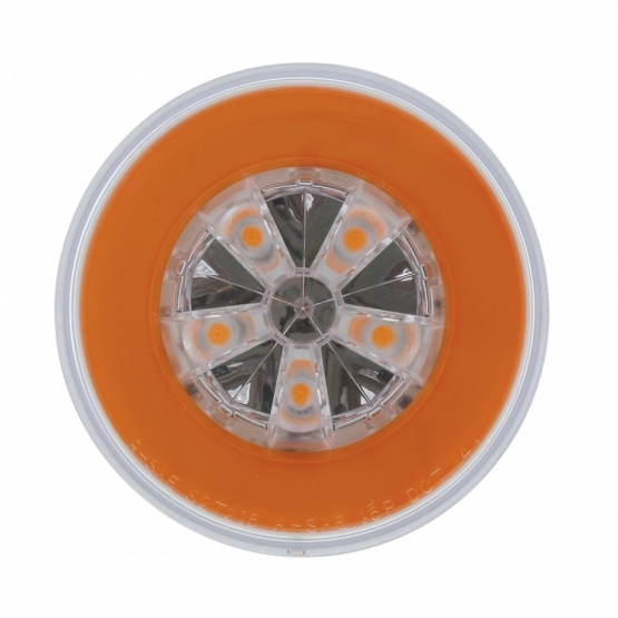 18 LED 4" Round GloLight Kit (Turn Signal) - Amber LED/Amber Lens (Each) - Thumbnail 4