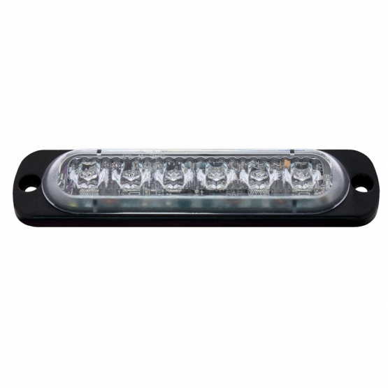 6 High Power LED Super Thin Directional Warning Light - Amber & White LED (Bulk) - Thumbnail 5