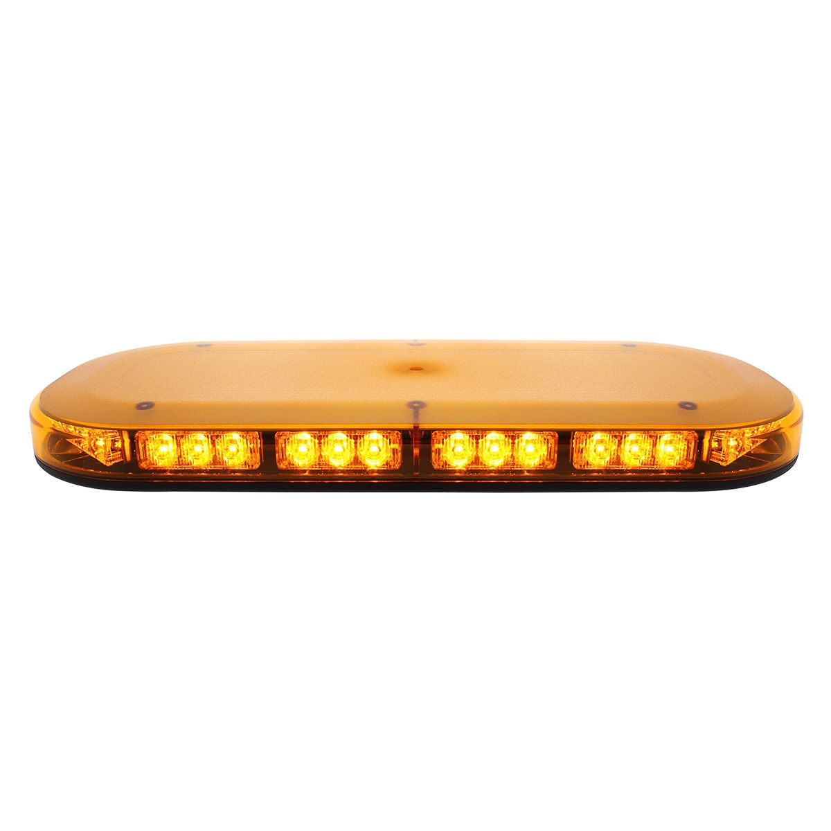 42 High Power LED Micro Warning Light Bar With Amber Lens - Permanent Mount