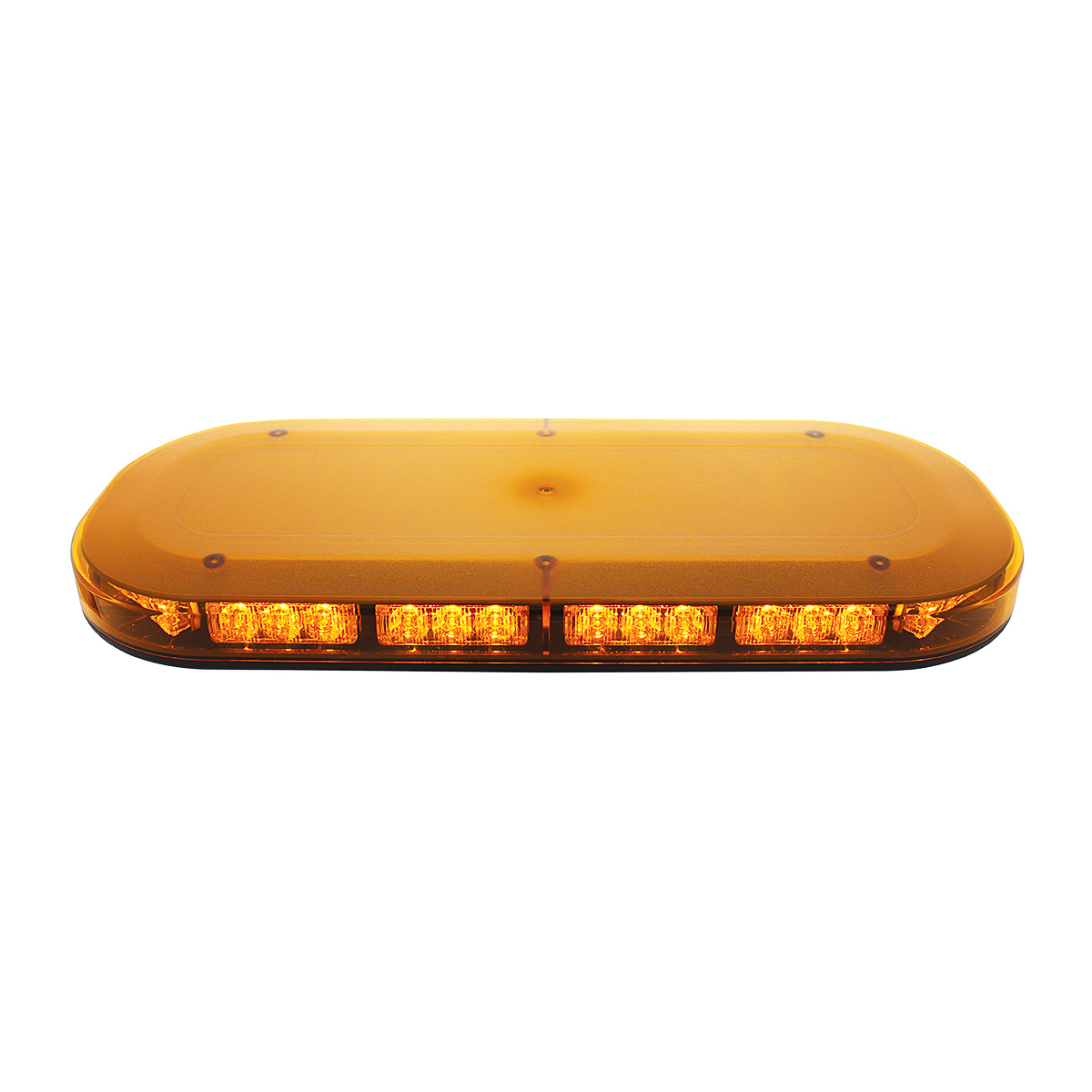 42 High Power LED Micro Warning Light Bar With Amber Lens - Permanent Mount - Thumbnail 4