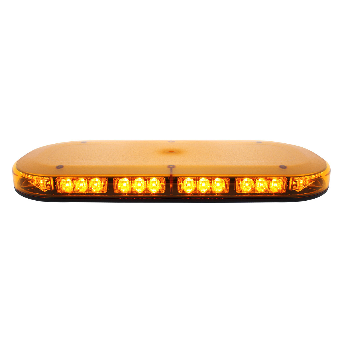 42 High Power LED Micro Warning Light Bar With Amber Lens - Permanent Mount - Thumbnail 8