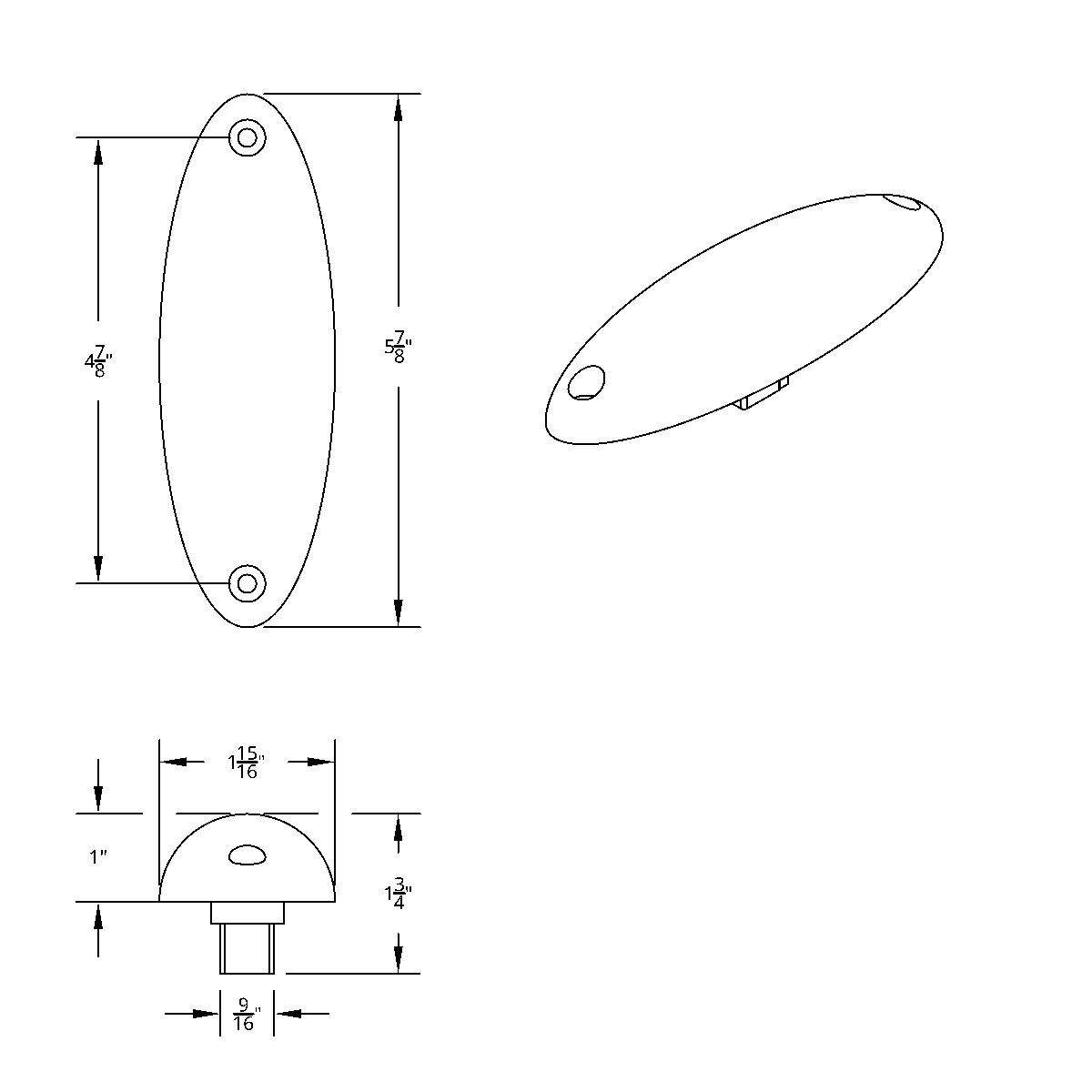 3 Amber LED Reflector Cab Light For 2008-2017 Freightliner Cascadia - Amber Lens - Thumbnail 7