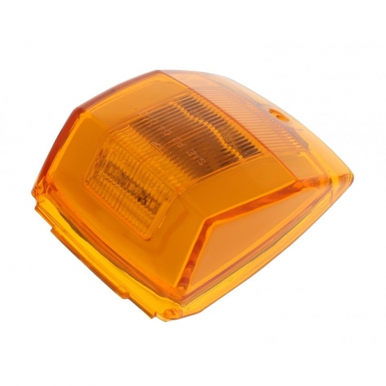 24 LED GloLight Square Cab Light - Amber LED/Amber Lens - Thumbnail 2
