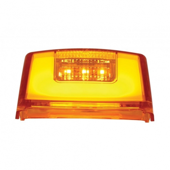24 LED GloLight Square Cab Light - Amber LED/Amber Lens - Thumbnail 3