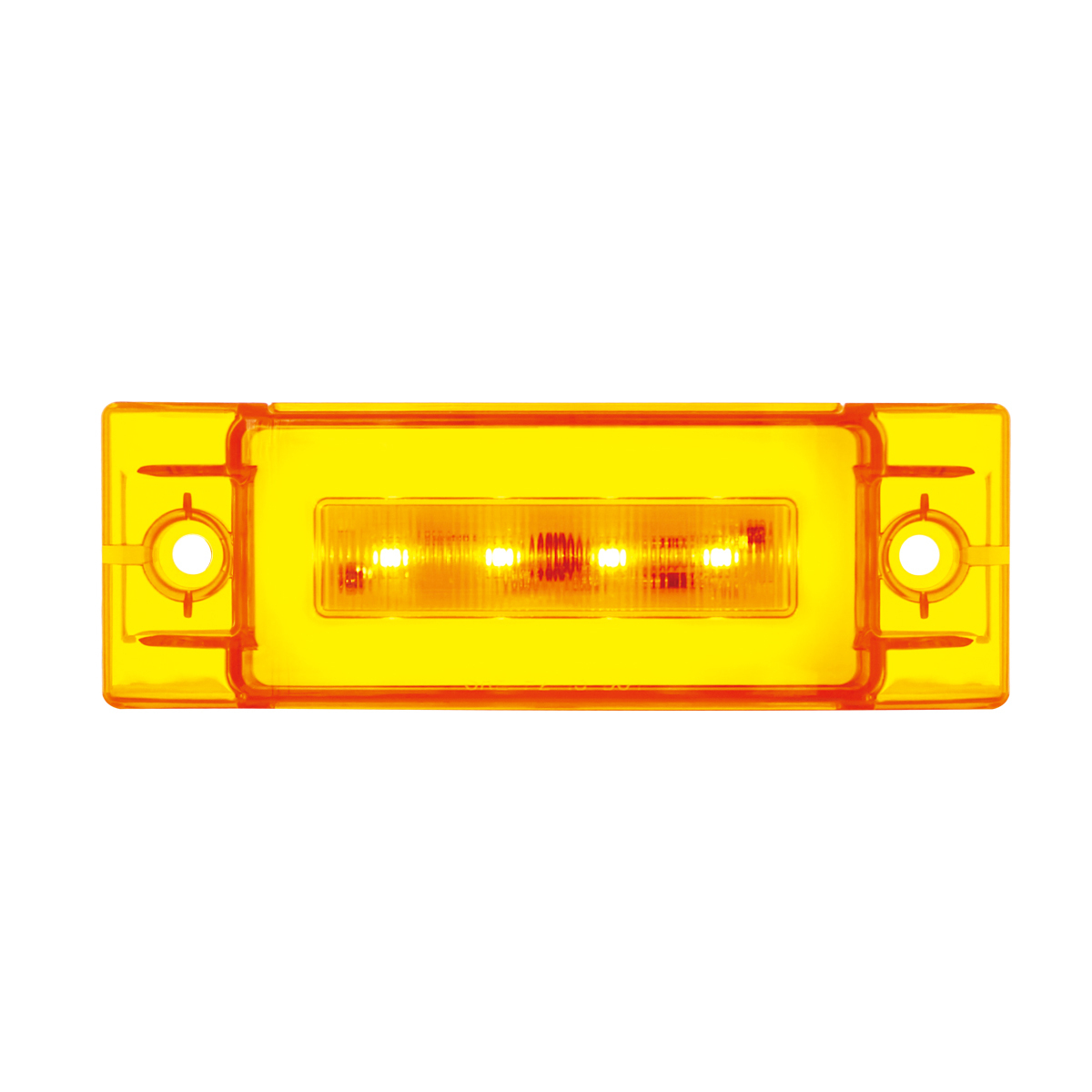 16 LED Rectangular GloLight (Clearance/Marker) - Amber LED/Amber Lens (Bulk) - Thumbnail 6