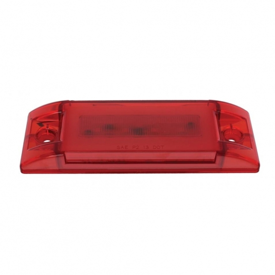 16 LED Rectangular GloLight (Clearance/Marker) - Red LED/ Red Lens - Thumbnail 3