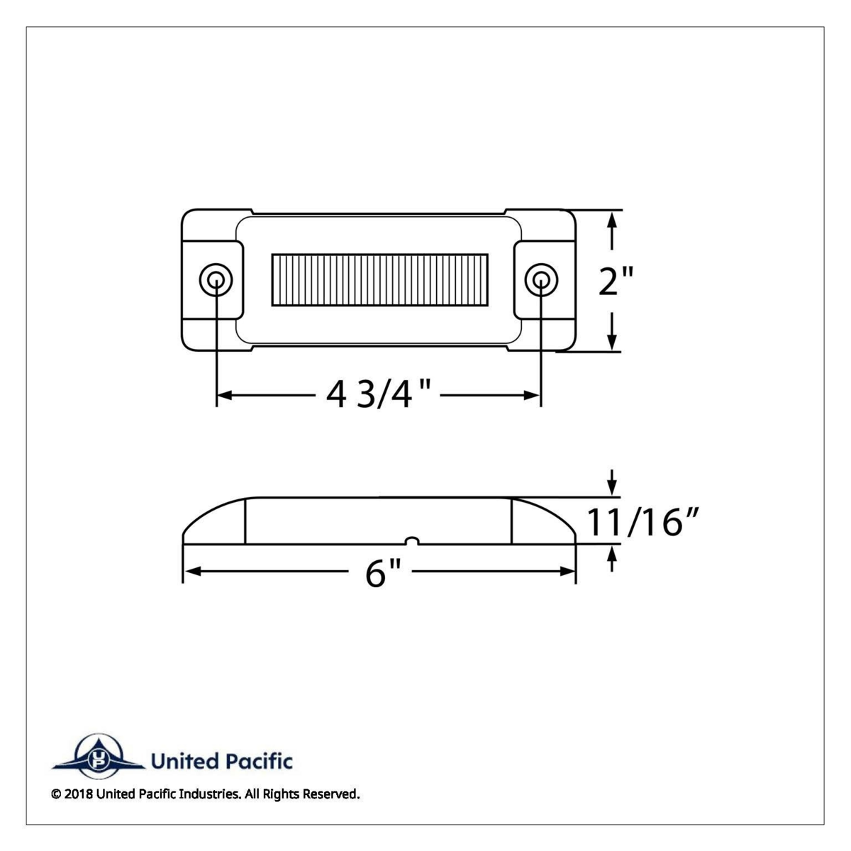 16 LED Rectangular GloLight (Clearance/Marker) - Red LED/ Red Lens (Bulk) - Thumbnail 7