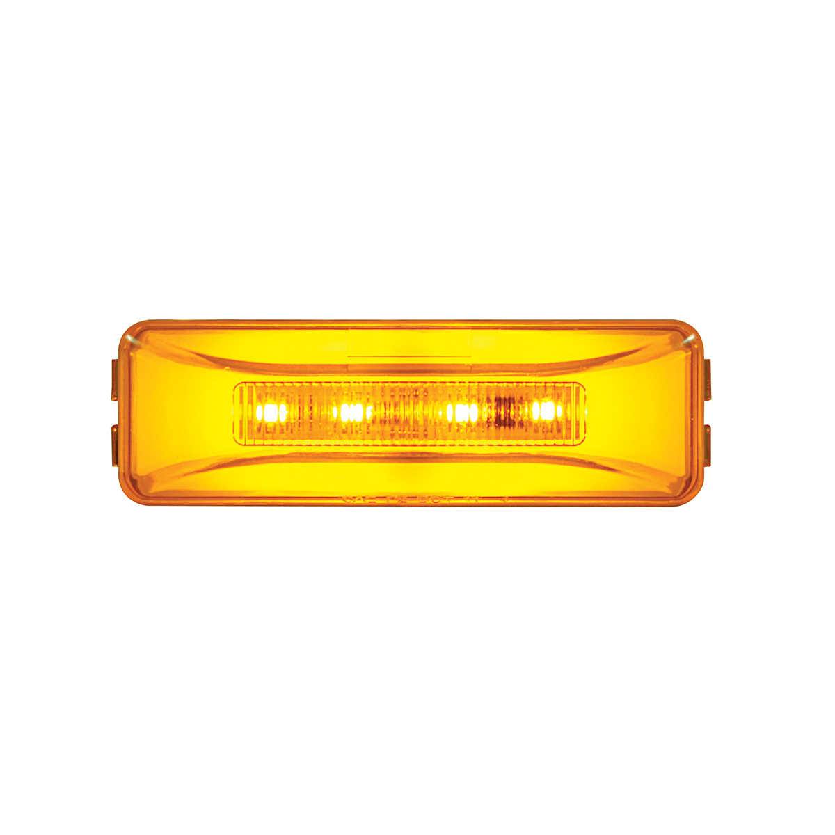 10 LED Rectangular GloLight (Clearance/Marker) - Amber LED/Amber Lens (Bulk) - Thumbnail 6