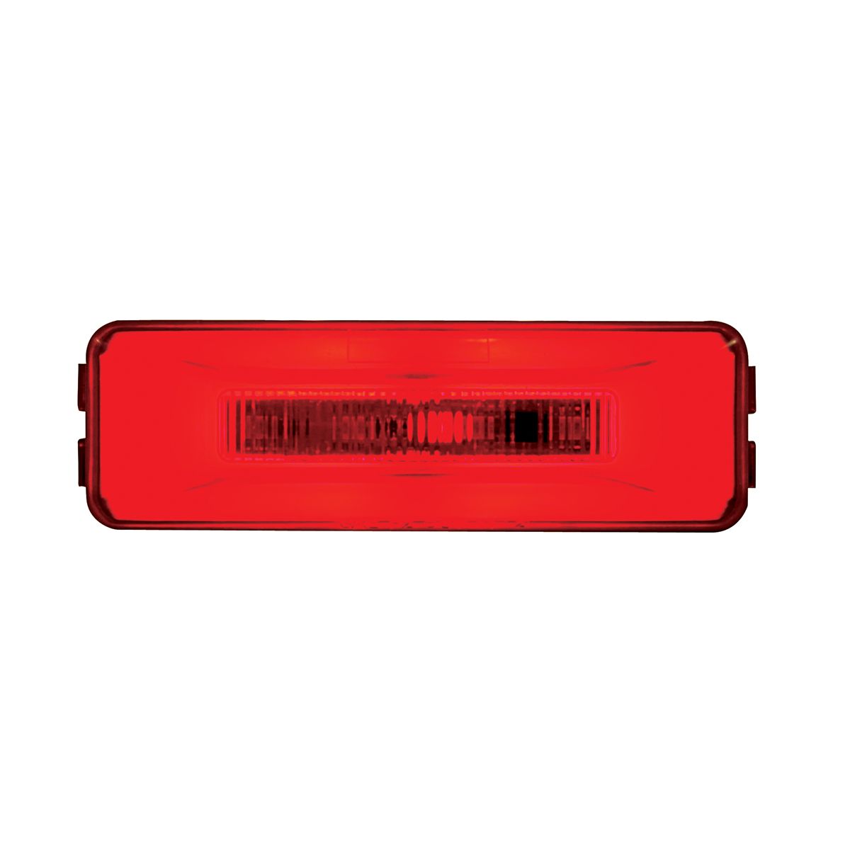 10 LED Rectangular GloLight (Clearance/Marker) - Red LED/Red Lens (Bulk)