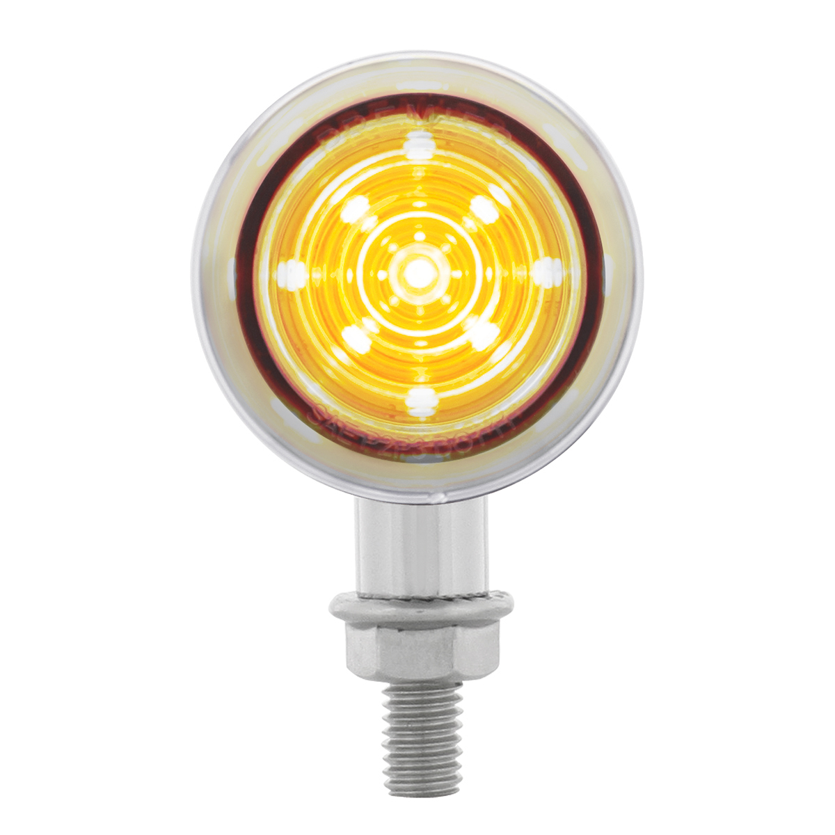 9 LED Mini Bullet Light - Amber LED/Clear Lens - Thumbnail 4