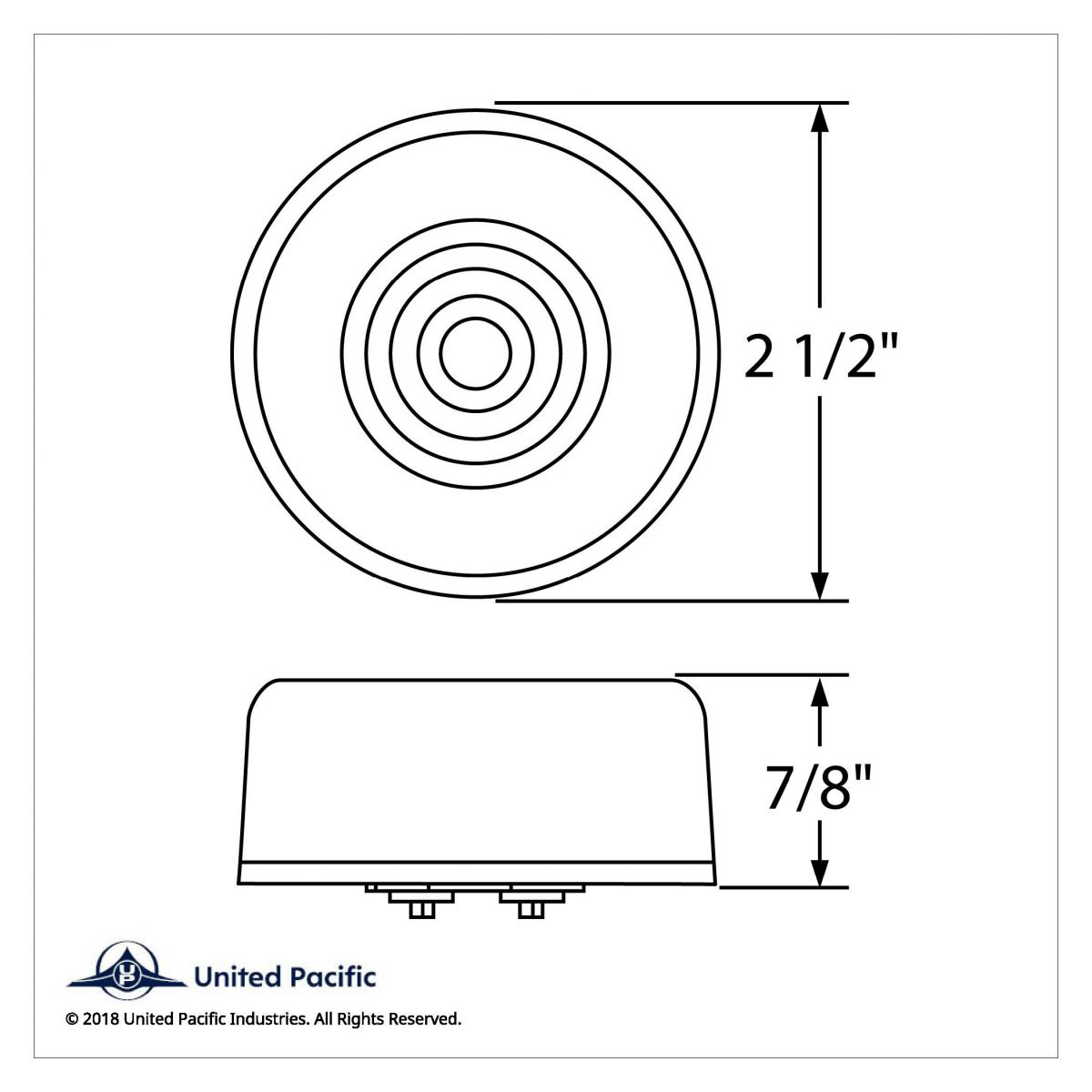 9 LED 2.5" Round GloLight Kit (Clearance/Marker) - Amber LED/Amber Lens - Thumbnail 8