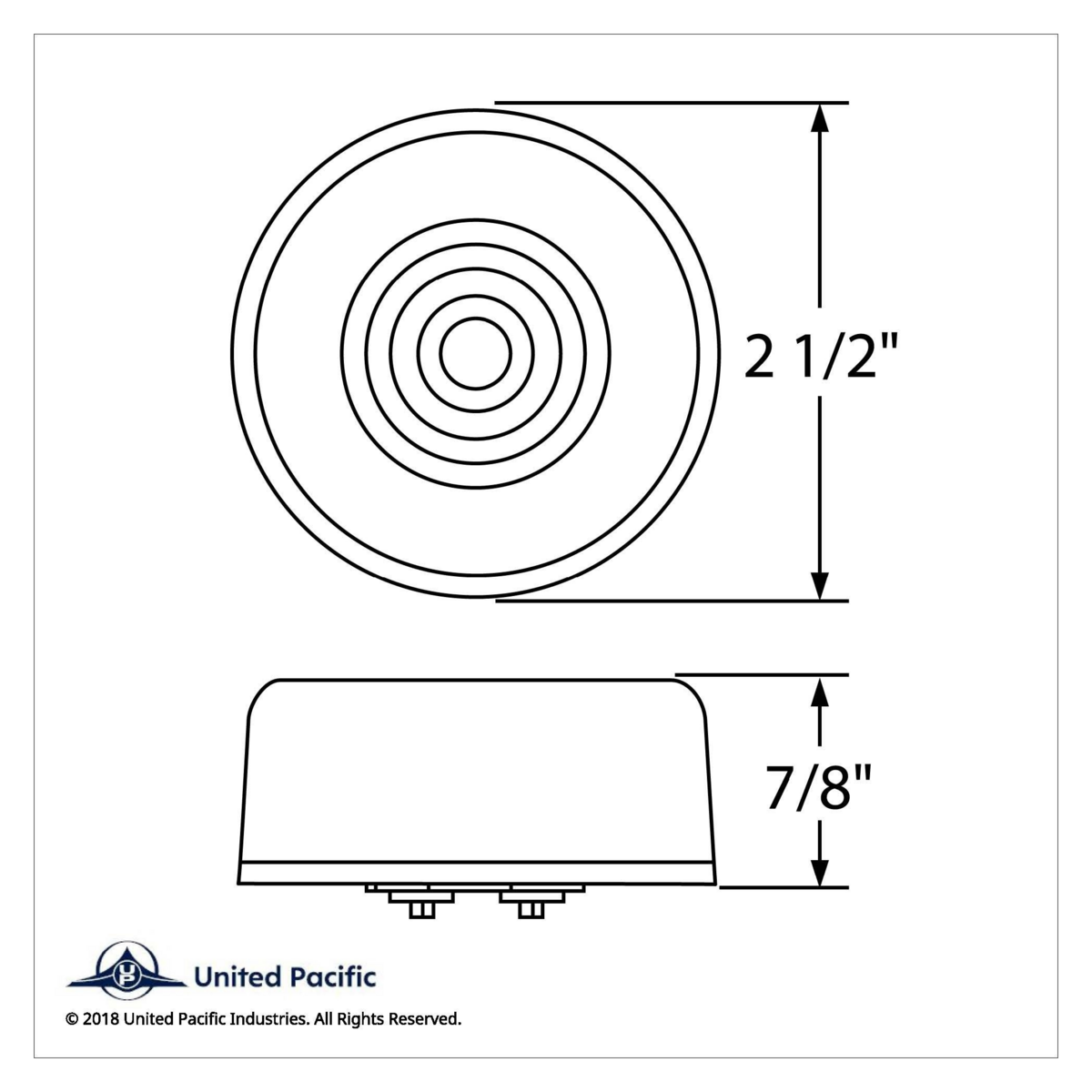 9 LED 2.5" Round GloLight Kit (Clearance/Marker) - Amber LED/Amber Lens - Thumbnail 10