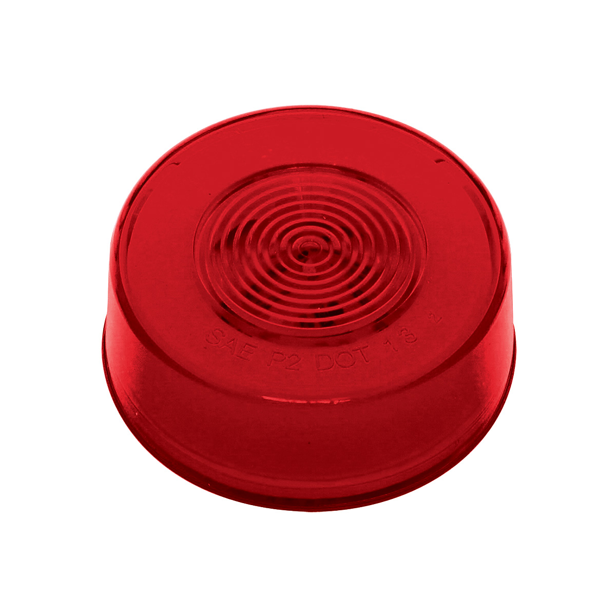 9 LED 2.5" Round GloLight (Clearance/Marker) - Red LED/Red Lens (Card) - Thumbnail 3