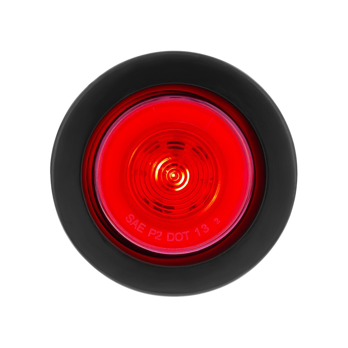 9 LED 2.5" Round GloLight Kit (Clearance/Marker) - Red LED/Red Lens