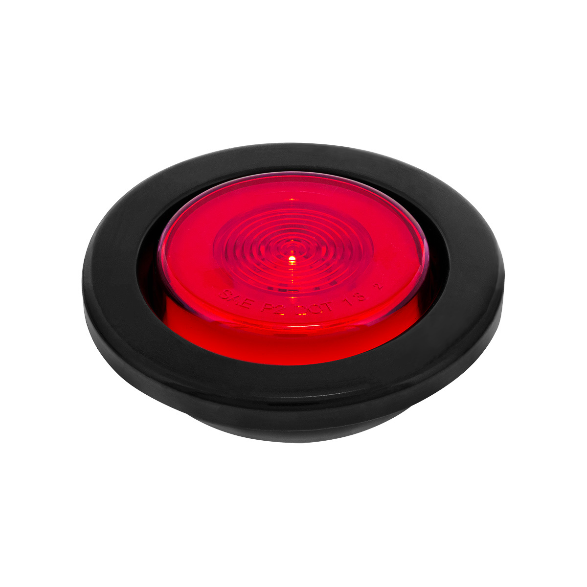 9 LED 2.5" Round GloLight Kit (Clearance/Marker) - Red LED/Red Lens - Thumbnail 3
