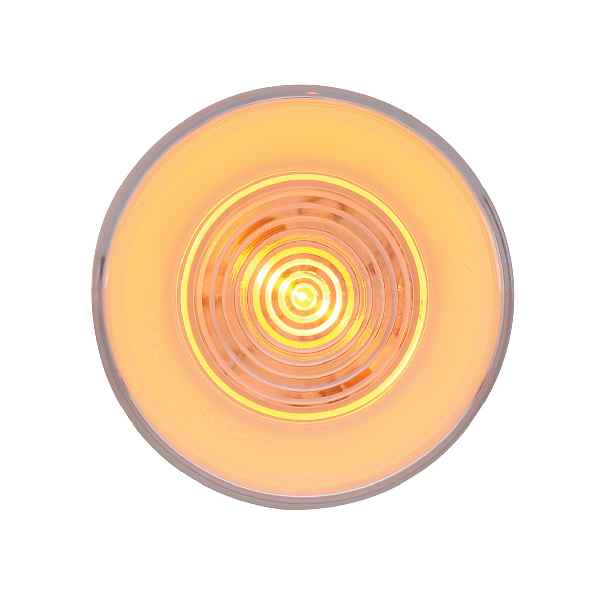 9 LED 2.5" Round GloLight (Clearance/Marker) - Amber LED/Clear Lens - Thumbnail 6