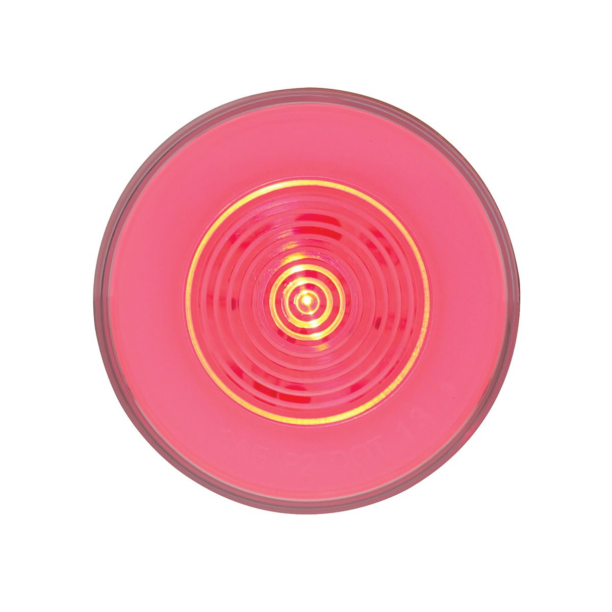 9 LED 2.5" Round GloLight (Clearance/Marker) - Red LED/Clear Lens