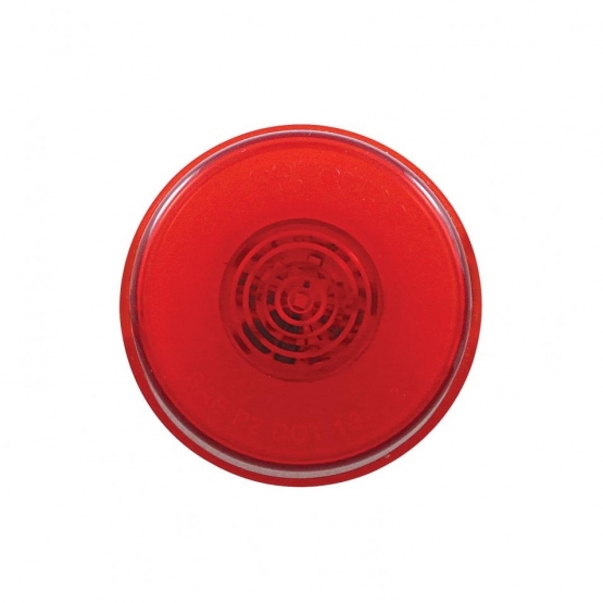 6 LED 2" Round GloLight (Clearance/Marker) - Red LED/Red Lens - Thumbnail 2