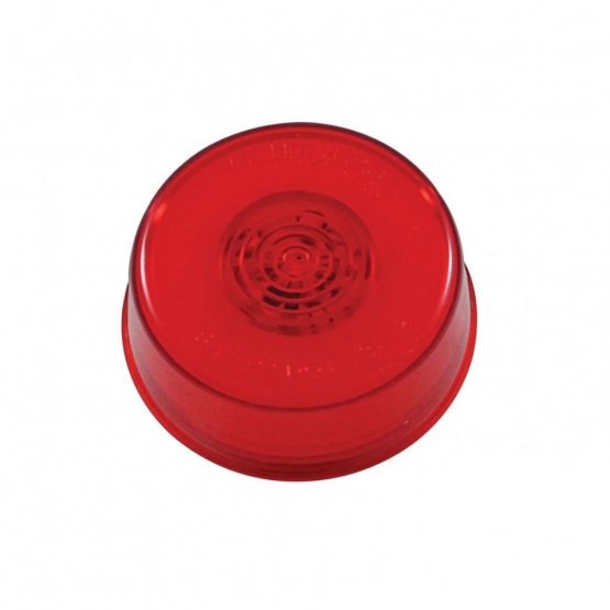 6 LED 2" Round GloLight (Clearance/Marker) - Red LED/Red Lens - Thumbnail 3