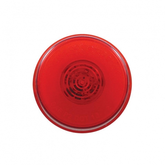 6 LED 2" Round GloLight (Clearance/Marker) - Red LED/Red Lens (Bulk) - Thumbnail 3