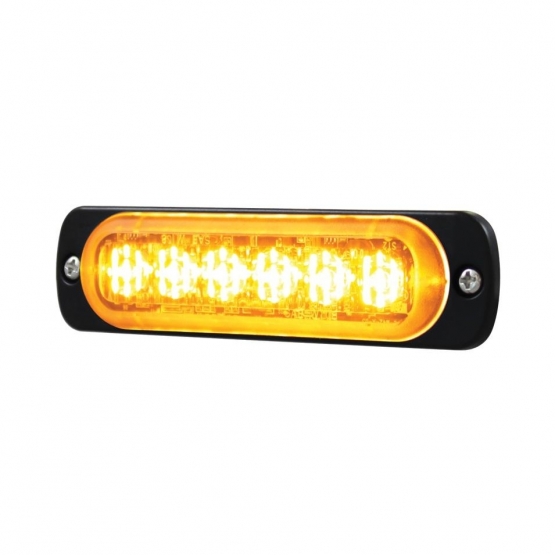 6 High Power LED Super Thin Directional Warning Light - Amber LED (Bulk) - Thumbnail 3