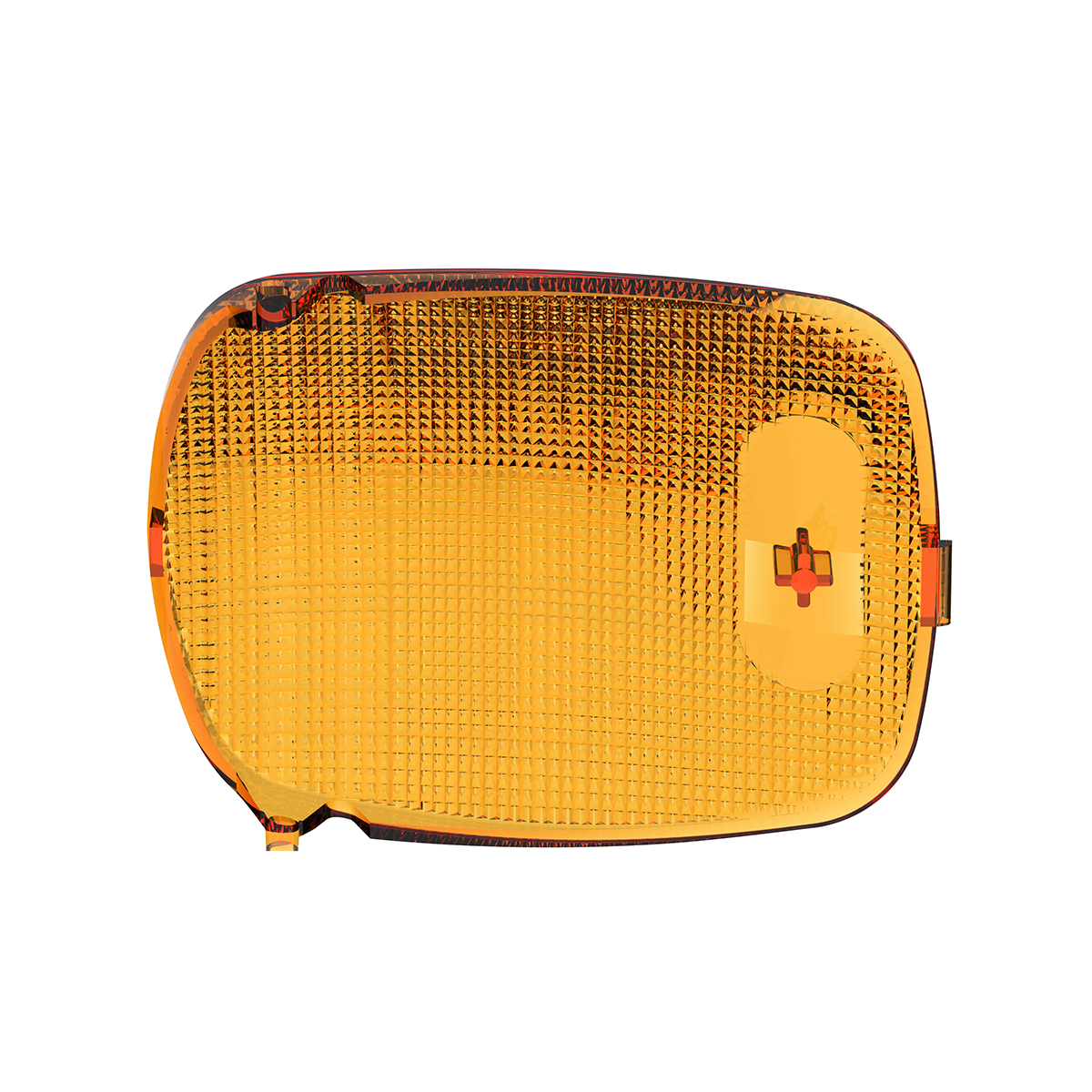 Rectangular Dome Light Lens For 2006+ Peterbilt - Amber - Thumbnail 4