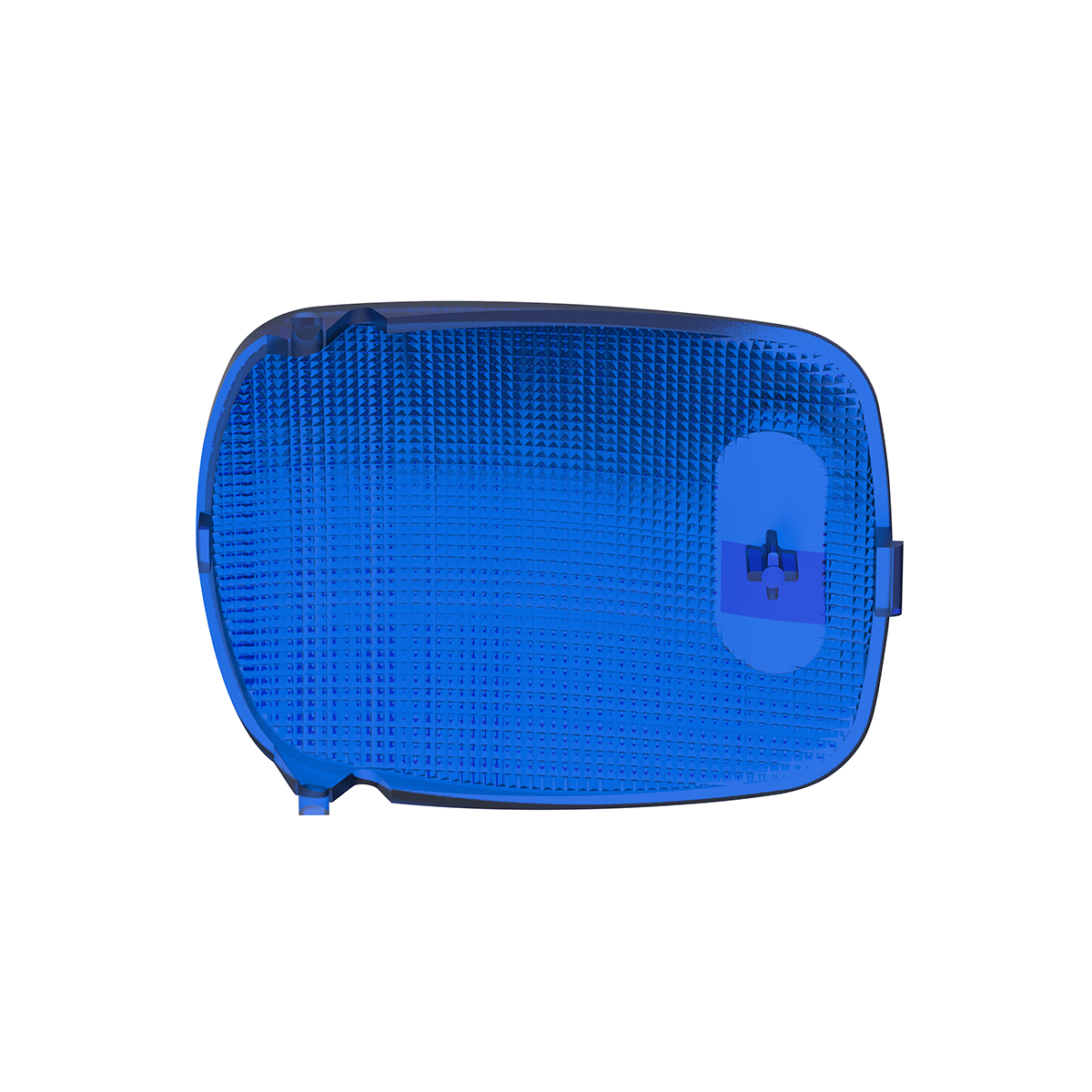 Rectangular Dome Light Lens For 2006+ Peterbilt - Blue - Thumbnail 4