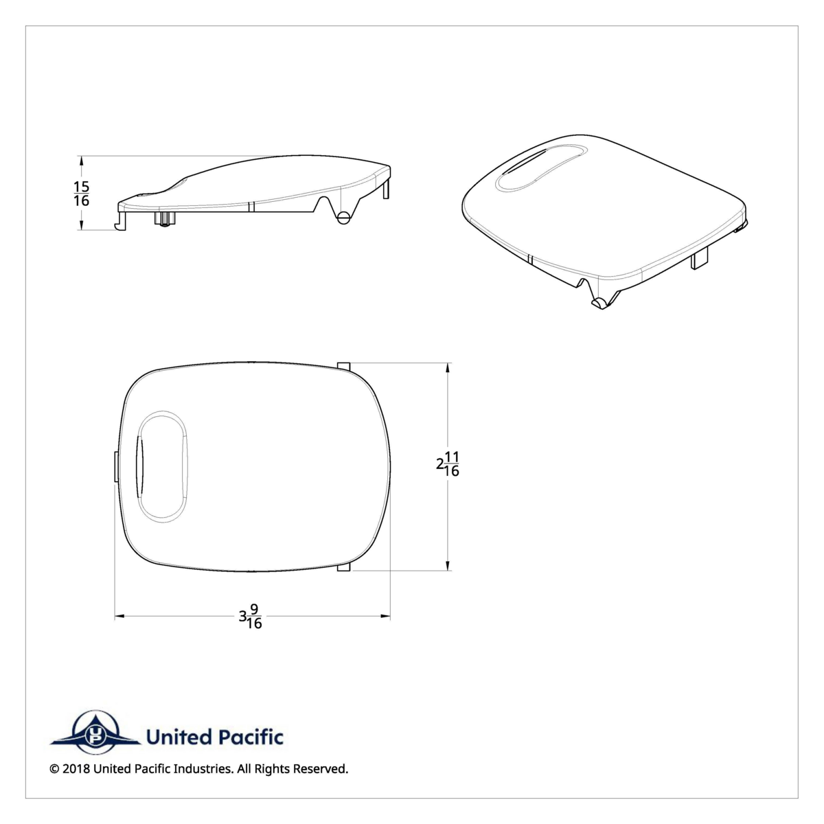 Rectangular Dome Light Lens For 2006+ Peterbilt - Green - Thumbnail 7