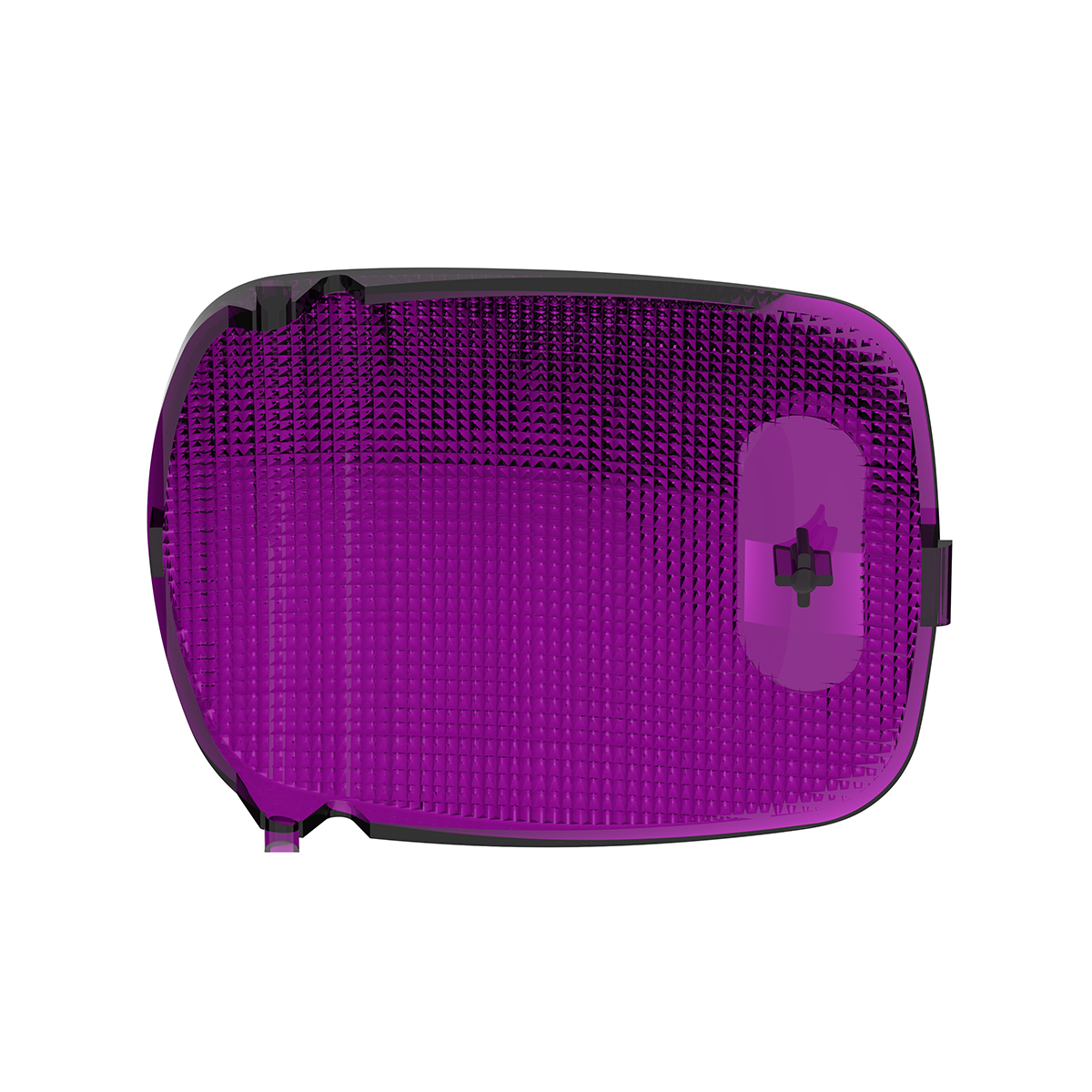 Rectangular Dome Light Lens For 2006+ Peterbilt - Purple - Thumbnail 4